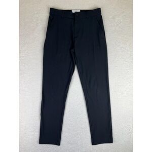 Reigning Champ Pants Mens 30 Black Stretch Warp Knit Slim Coach's Pant